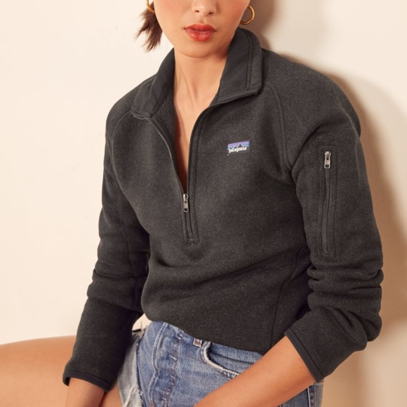 Patagonia Jackets & Blazers - Patagonia better sweater 1/4 zip gray knit jacket